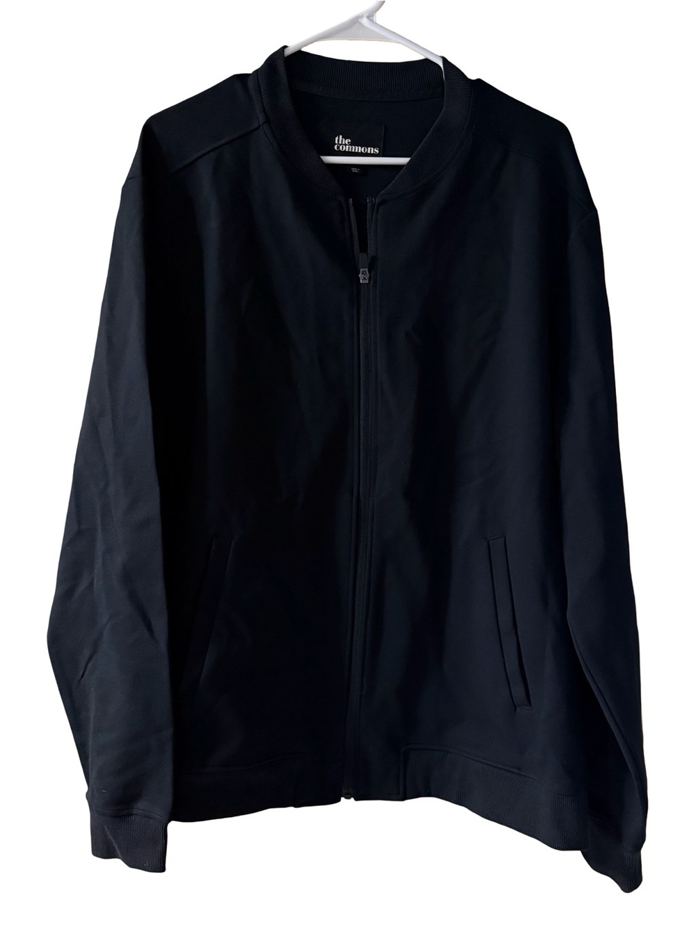The Commons Ponte Full Zip Bomber Jacket Black Men’s XL